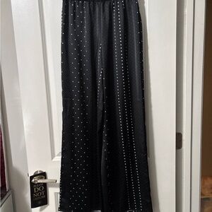Victoria's Secret Black Wide-Leg Pants